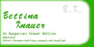 bettina knauer business card